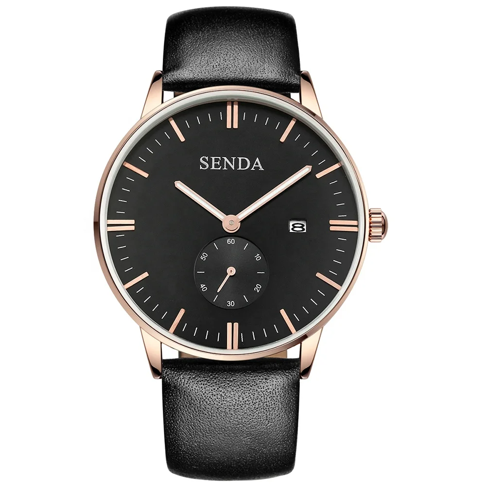 

chronograph watch men wrist waterproof watch wholesale luxury leather watches