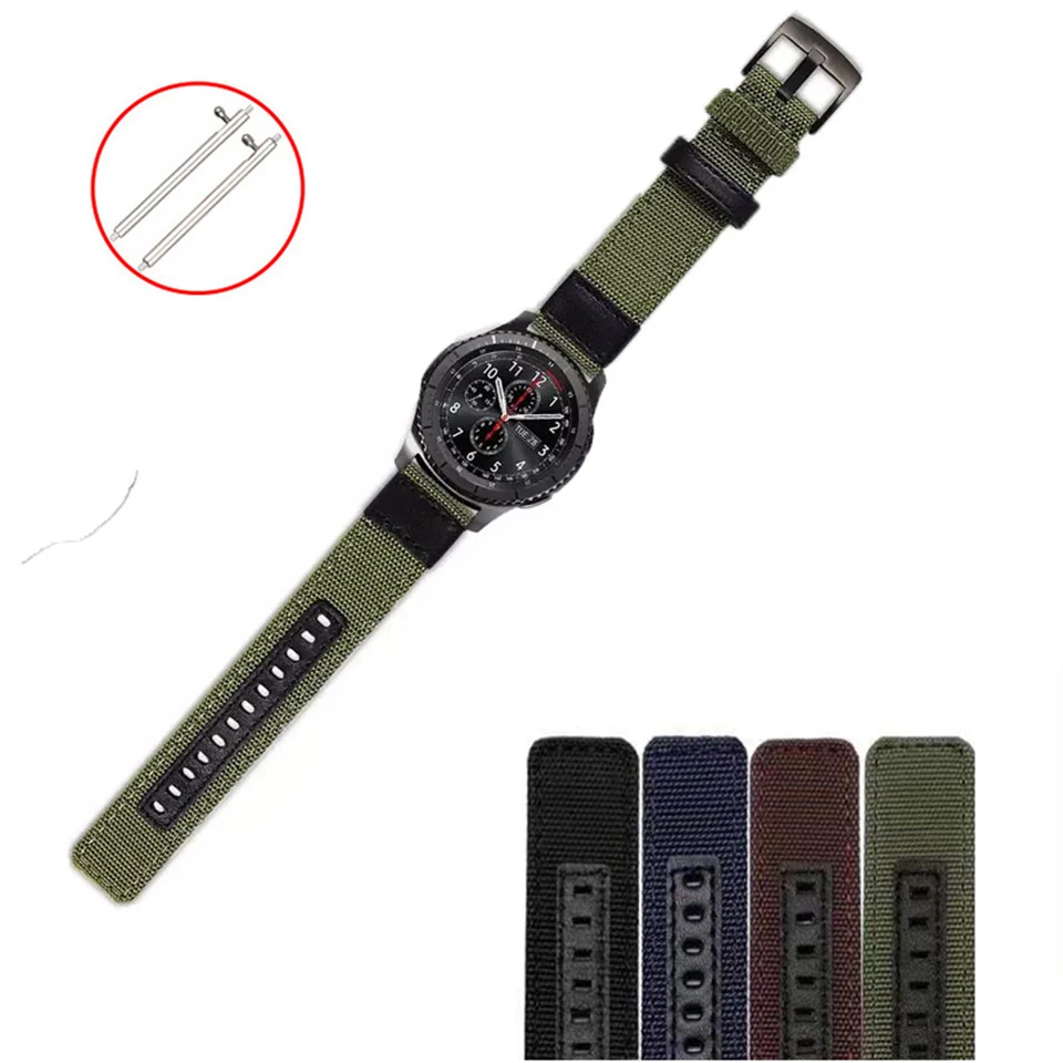 

Universal Nylon Wrist Watch Band  For Huawei GT Breathable Nylon Hook Loop Watch Band Strap For Samsung Galaxy Watch