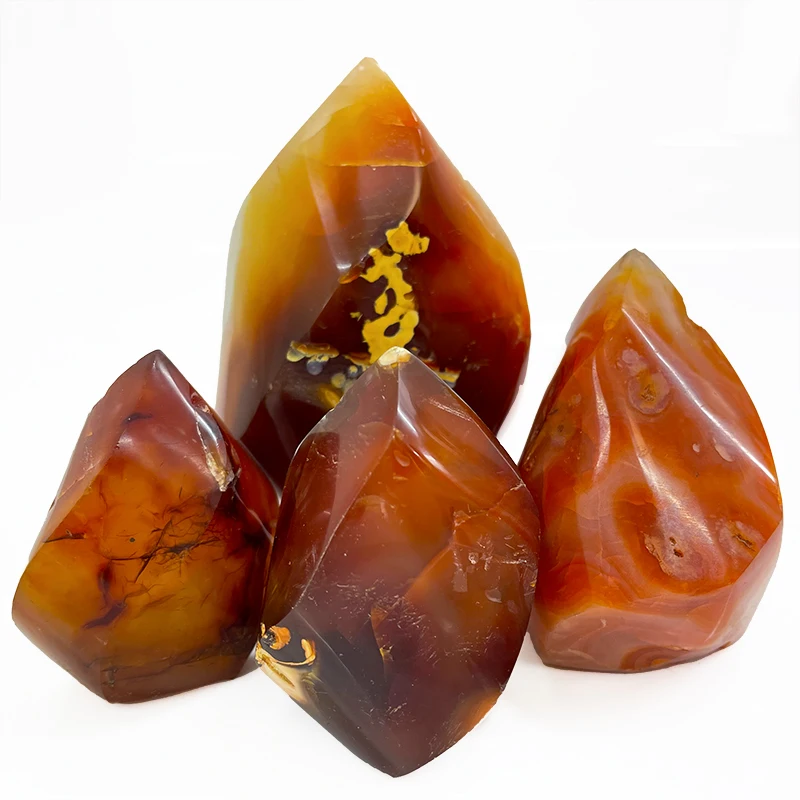 

Wholesale Natural Gemstone High Quality Crystals Healing Stones Red Agate Tower Carnelian Flame
