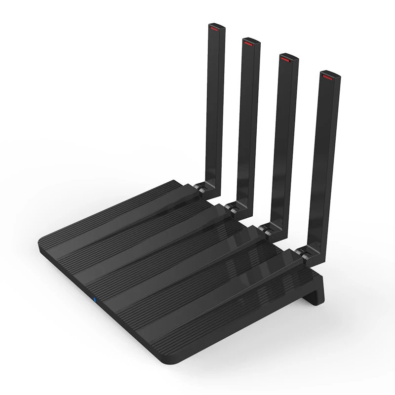 

MT7621A Main Chipset 802.11ax Dual Band 1800Mbps Openwrt System WIFI6 Wireless Router, Black