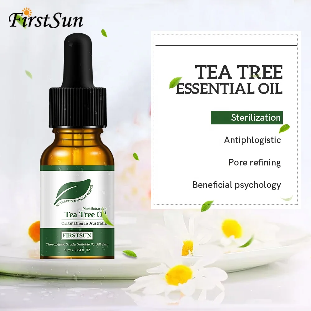 

10ml Bulk OEM Aromatherapy Grade Pure Tea Tree Essential Oil for Anti Acne Repair Purify Skin Care Pore Minimizing