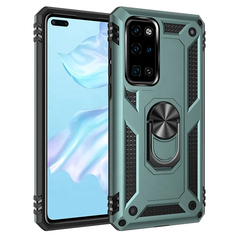 

New Design 360 Degree Full Protective Magnetic Car Bracket Foldable Kickstand Mobile Phone Cover for Huawei P40, Multi options