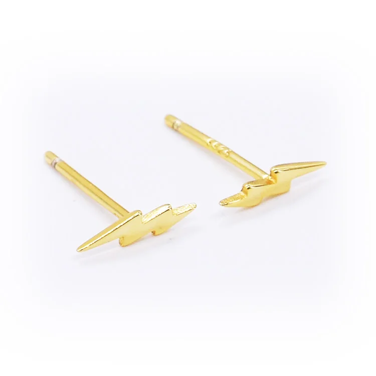 

Professional 925 Sterling Silver Earing Zircon Gold Plating druzy stud earring