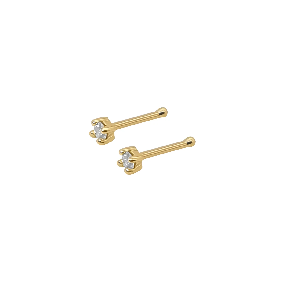 

Simple Design Fine Jewelry 18k Yellow Gold Diamond Earrings Pure Gold Unique Nourish-earring 18K Real Gold Earrings