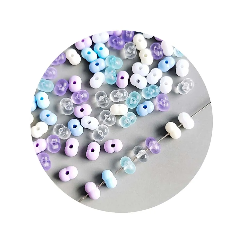 100g 8mm Acrylic Seed Beads Gid Bean Acrylic Beads by Color for Jewelry Making