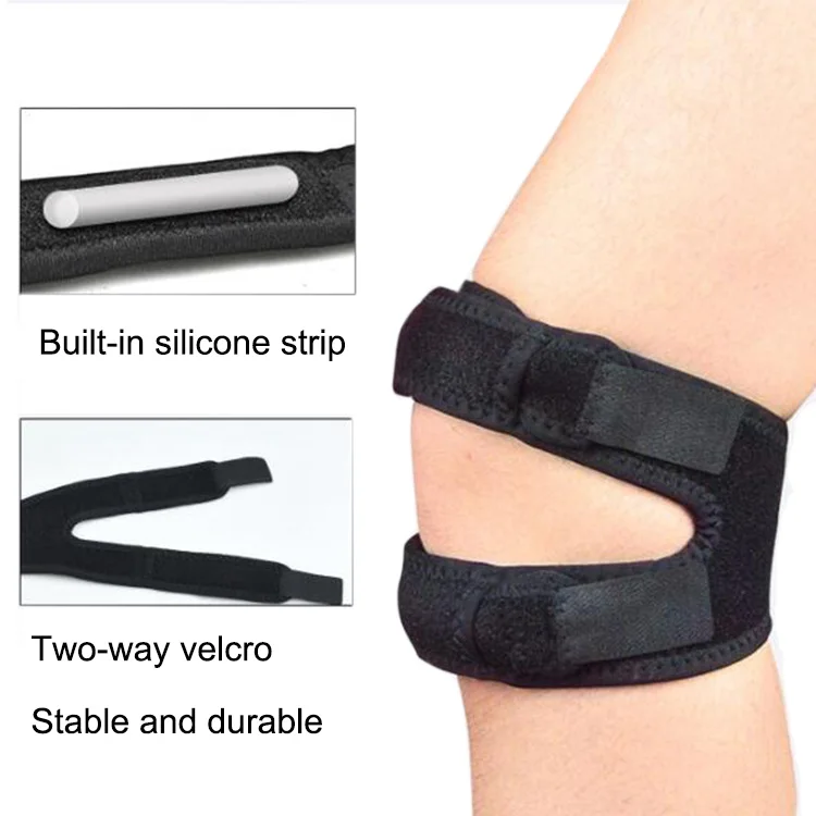 

Custom Safety Thick Rubber Strip Sport Running Knee Compression Sleeve Brace Support Sleeve