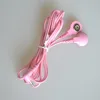 Pink Conductive lead wire,Eye-button tens electrode cable