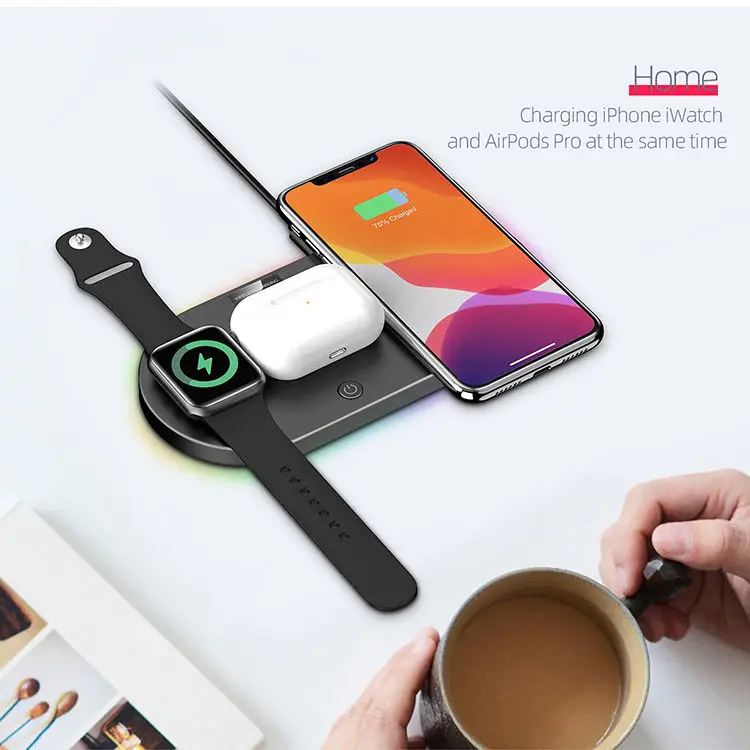 

4 in 1 Wireless Charger 15W universal wireless phone Charging Station wireless portable charger for mobile phone