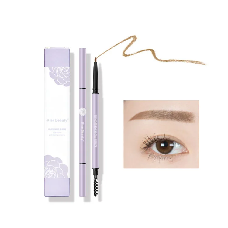 

KISS BEAUTY Hot Selling Long Lasting 3 Color All In One Easy To Color Eyebrow Pencil, 3 colors