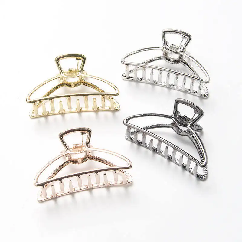 

New alloy metal grab clip hair clip large geometric simple adult hair accessories headdress, Colors