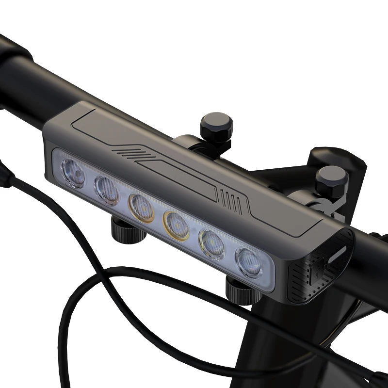 2600lm Very Bright TYPE-C Rechargeable Bicycle Front Light 5200mAh Battery Flood Light for MTB Road Bike Camping