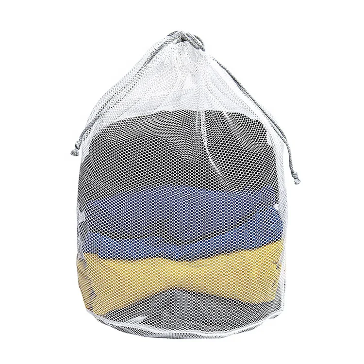 
Laundry bag for hotel durable washable washing bag with drawstring reusable travel wash bag for women 