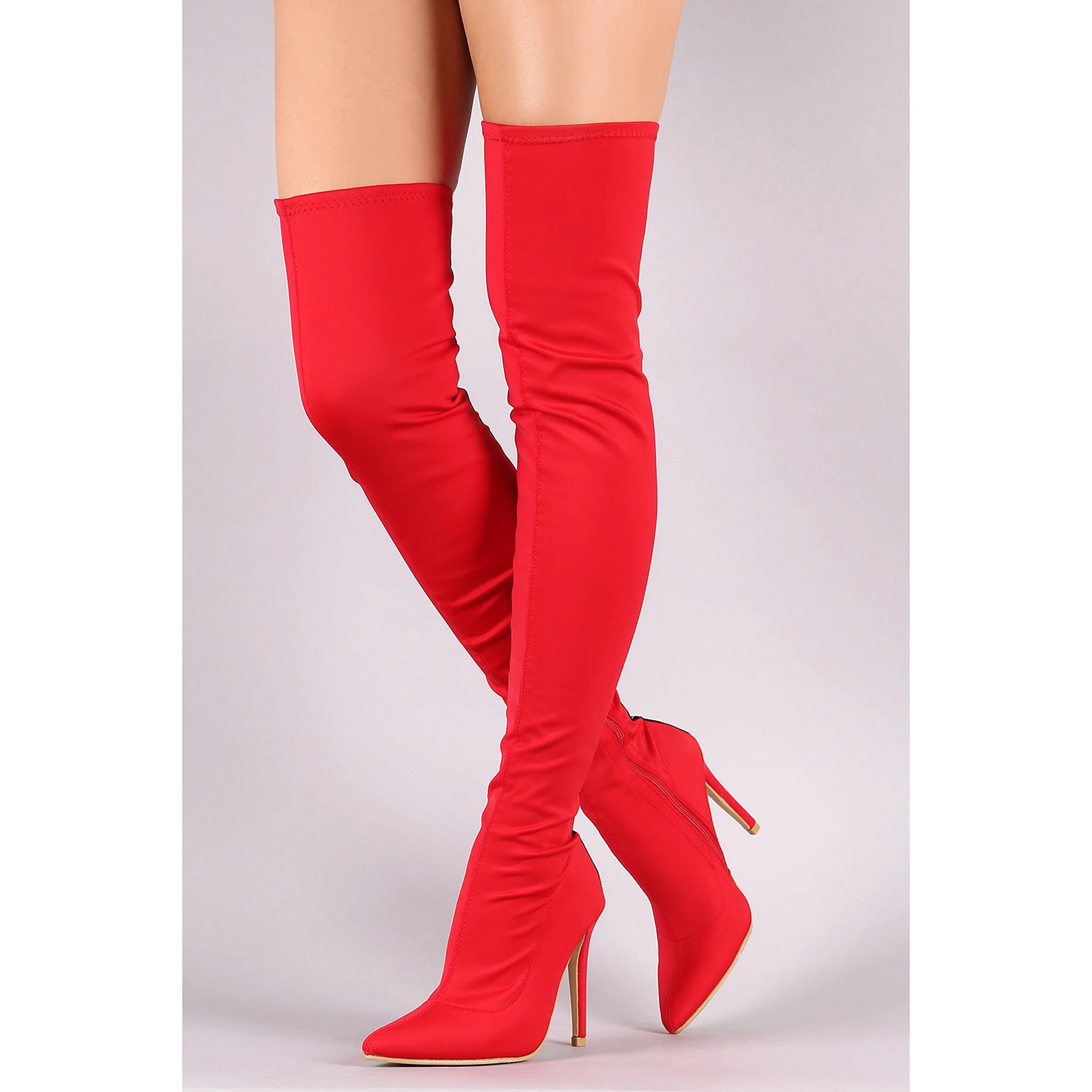 

High Quality Sexy Thin Heel Over Knee Boots Women Shoes Women's Boots, Picture color