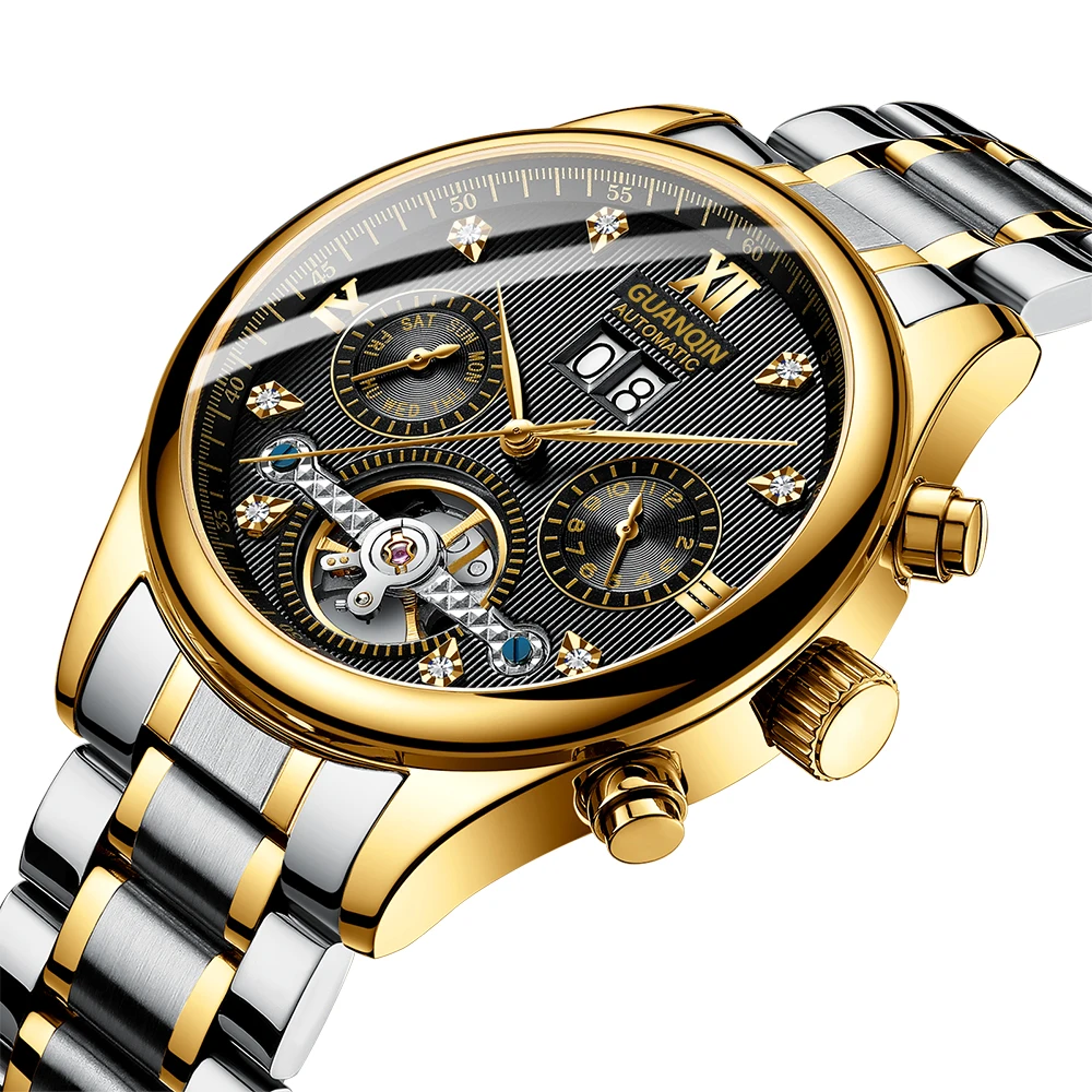 

Sale in bulk Customized Wholesale GuanQin mechanical watch Wrist men wrist, 6 colors