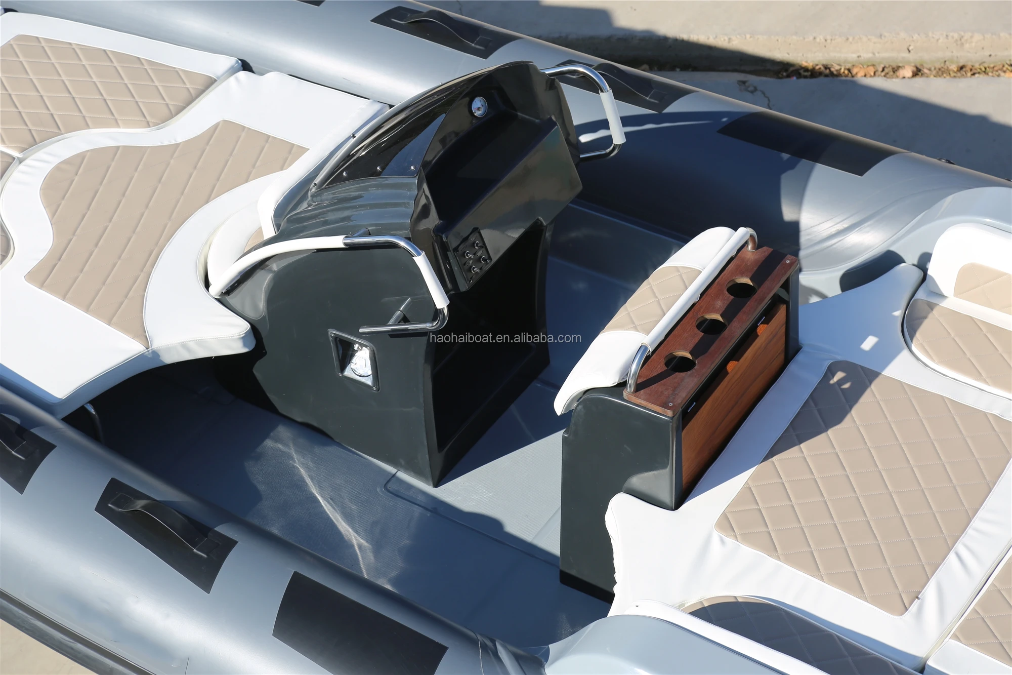 New Model 23.3ft Luxury Rib Hypalon Inflatable Fishing Rowing Boat