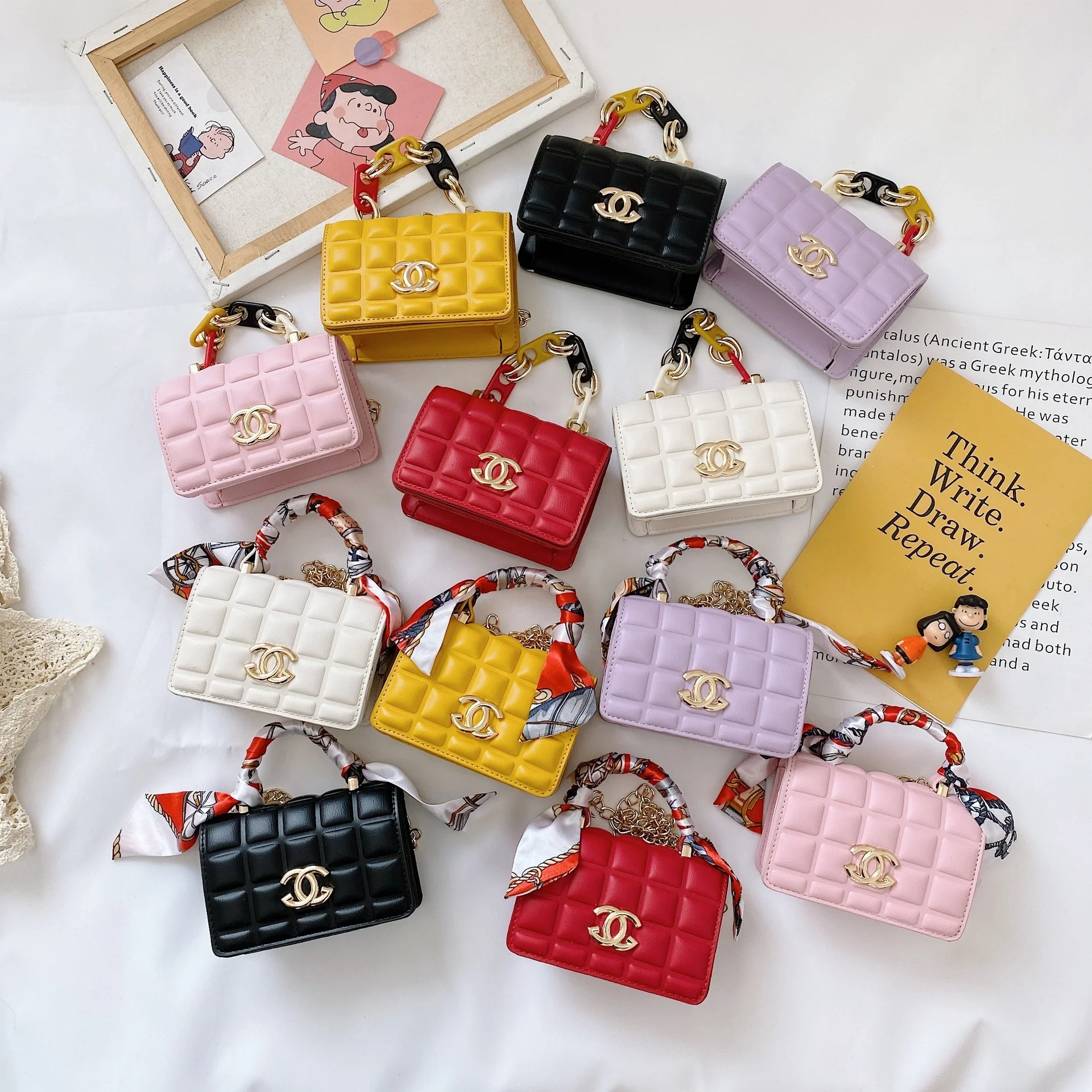 

Children Small Purses and Handbags 2021 Summer Straw Beach Bag Cute Kids Rattan Messenger Bag Baby Girls Shoulder Bags Handbag