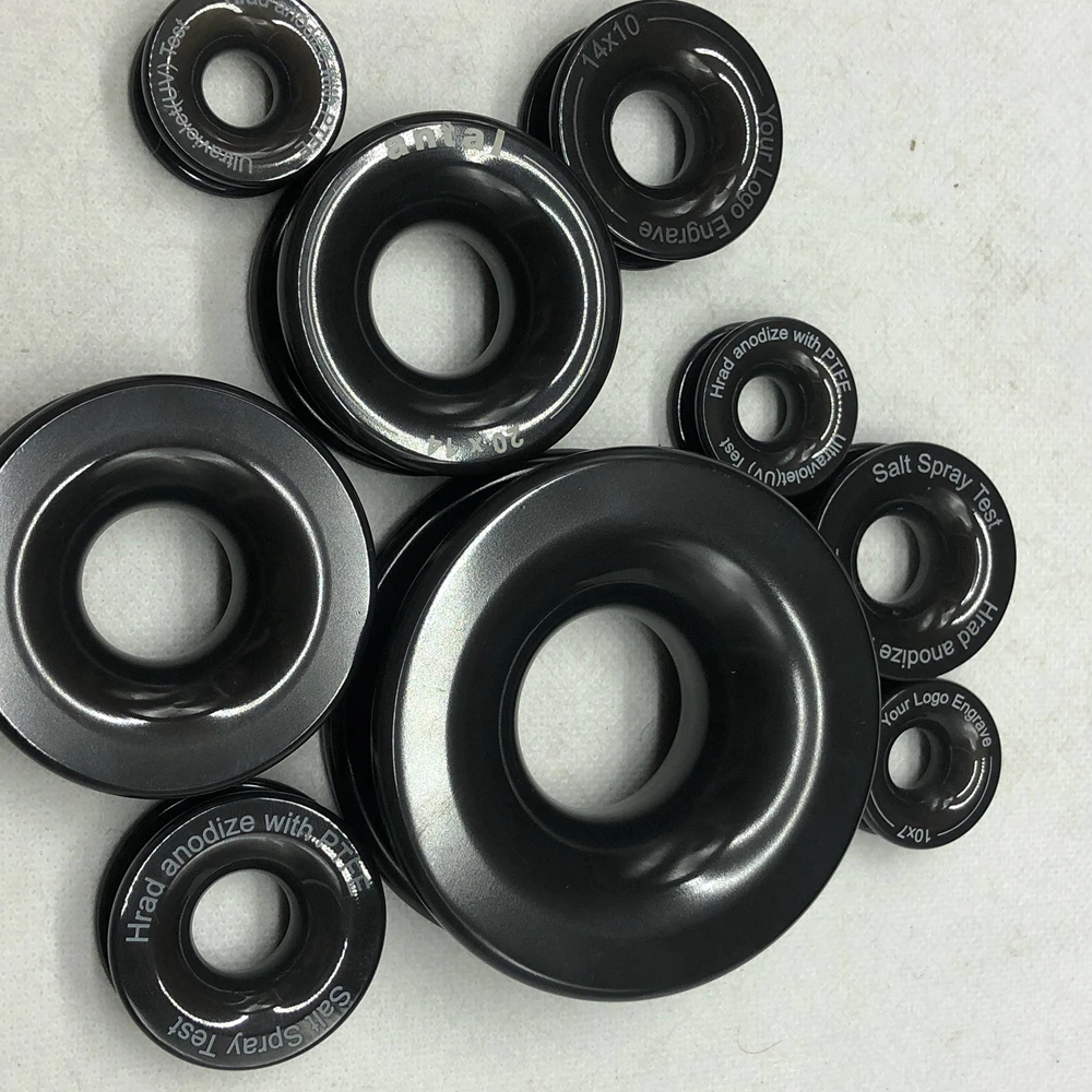 Hard Anodize with PTFE Coating CNC Machined Metal Low Friction for Ring Anneau Cheap Price Wire EDM Type