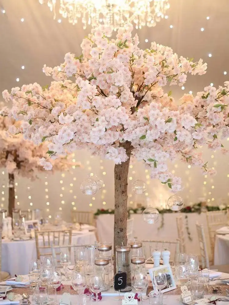 5ft Life Like Blush Pink Cherry Blossom Tree For Wedding Event