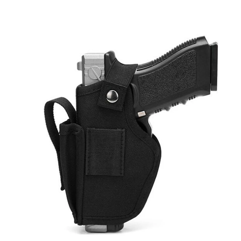 

Tactical Universal Gun Holster for 17 19 Beretta M9 P226 1911 Left Right Hand Waist Concealed Carry Pistol Case Mag Pouch