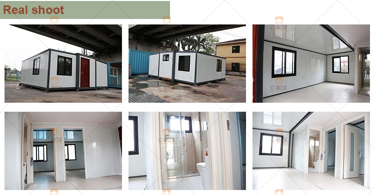 Casa Contenedor Expandible Móvil,2 Dormitorios,20 Pies,Fácil De