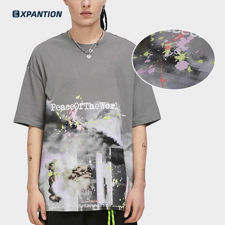 

EXP factory wholesale breathable short sleeve 100% cotton man t shirt, 2 colors