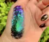 Duochrome eyeshadow pigment loose flakes individual chromashift flakes for makeup