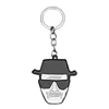 Breaking Bad Figure Keychain White Teacher Black Hat And Sunglasses Key Chain