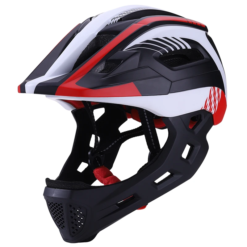 

Kids Bike Helmet Detachable Full Face Guard Sports Helmet Outdoor Safety Children Bicycle Helmet For Children, Multi colors
