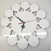 

30cm Dye sublimation heat transfer blank MDF clock wall clock circle shape