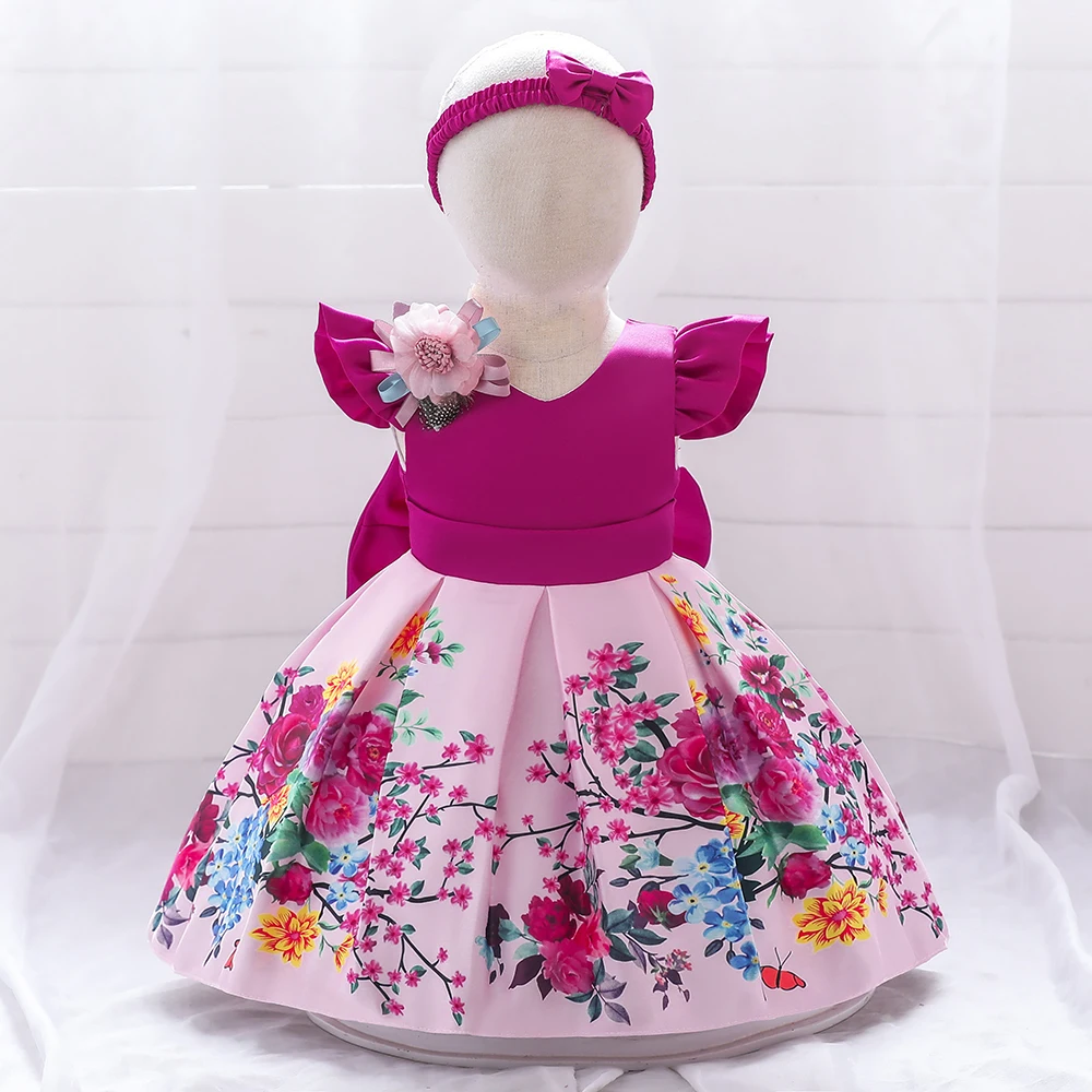 

MQATZ 0-8T Kids Pageant Flower Girl Dress Elegant Little Girls Party Wedding Formal Dresses