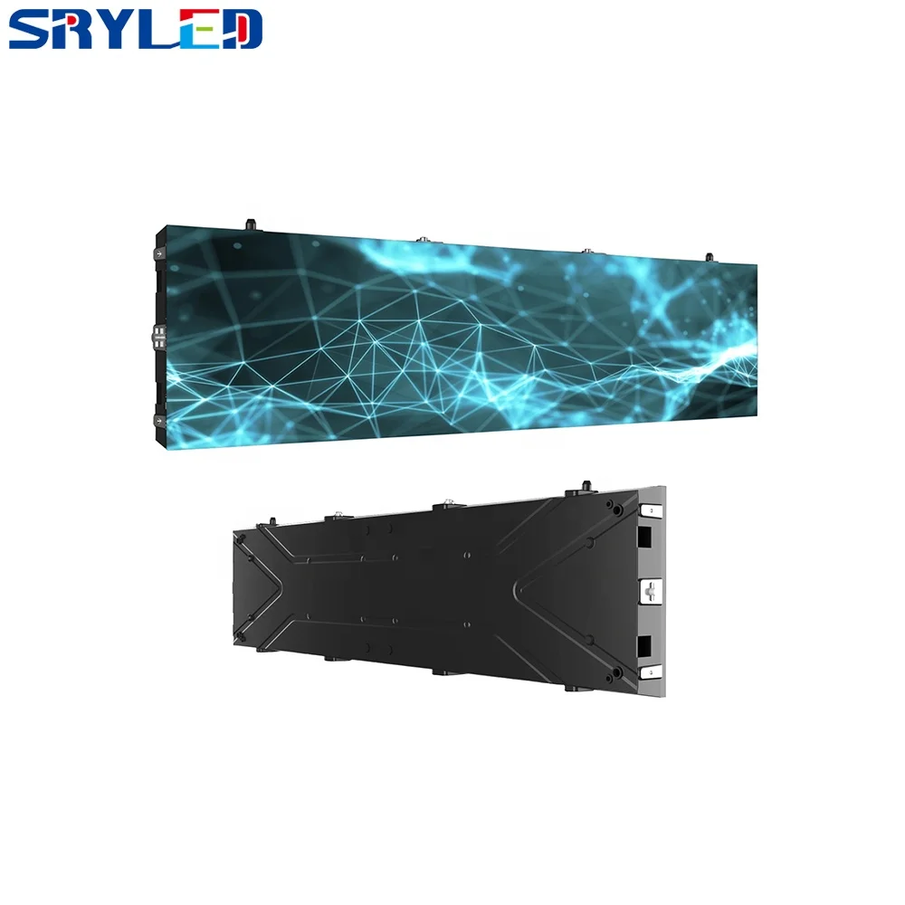 Quick Installation Wall Mounted SMD2121 Full Color Ultra Light 1000x250mm P3.91 LED Video Panel