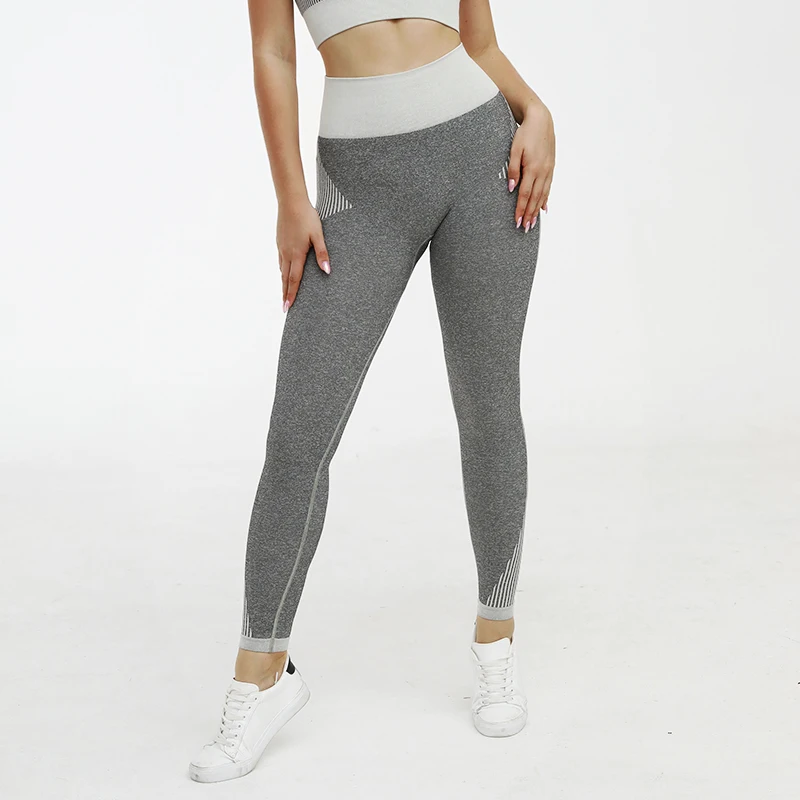 

Striped Fitness High Waist Seamless Sweatpants Leggings
