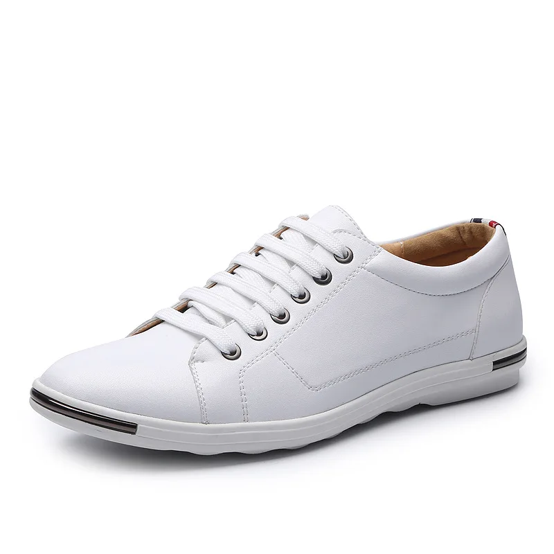 

or33115b large-size men's casual shoes stylish breathable men footwear lace-up flat shoes, White, yellow, red, blue, black