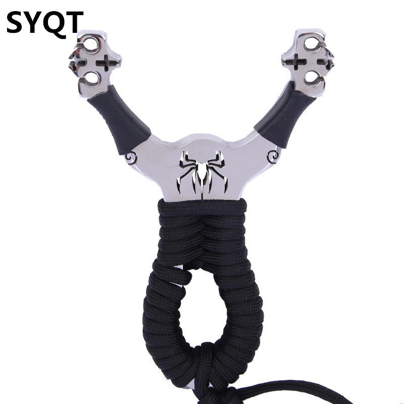 

Slingshot Spider Double Card Ball Slingshot Precision Powerful Stainless Steel 304 Wire Cutting Outdoor Hunting Slingshot