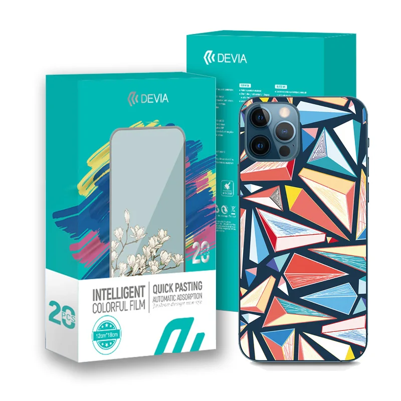 

Devia Factory Wholesale Intelligent Protective Film Wrap Skin Phone Back Paste Sticker film Protector For Iphone ,for Samsung