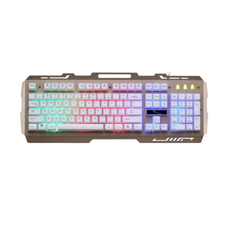 

Custom Available Professional RGB Back-lit keyboard Computer Gaming Mechanical feeling keyboard teclado mecanic gamer