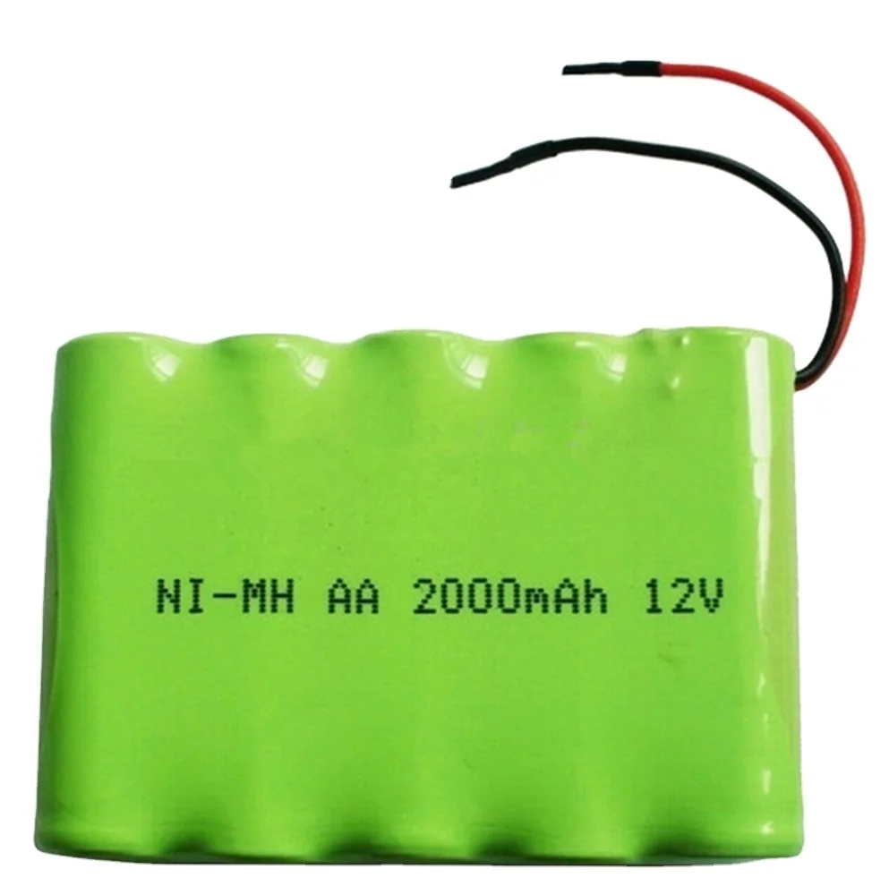 High power aa 2000mah 12v ni-mh rechargeable battery pack for metal detector