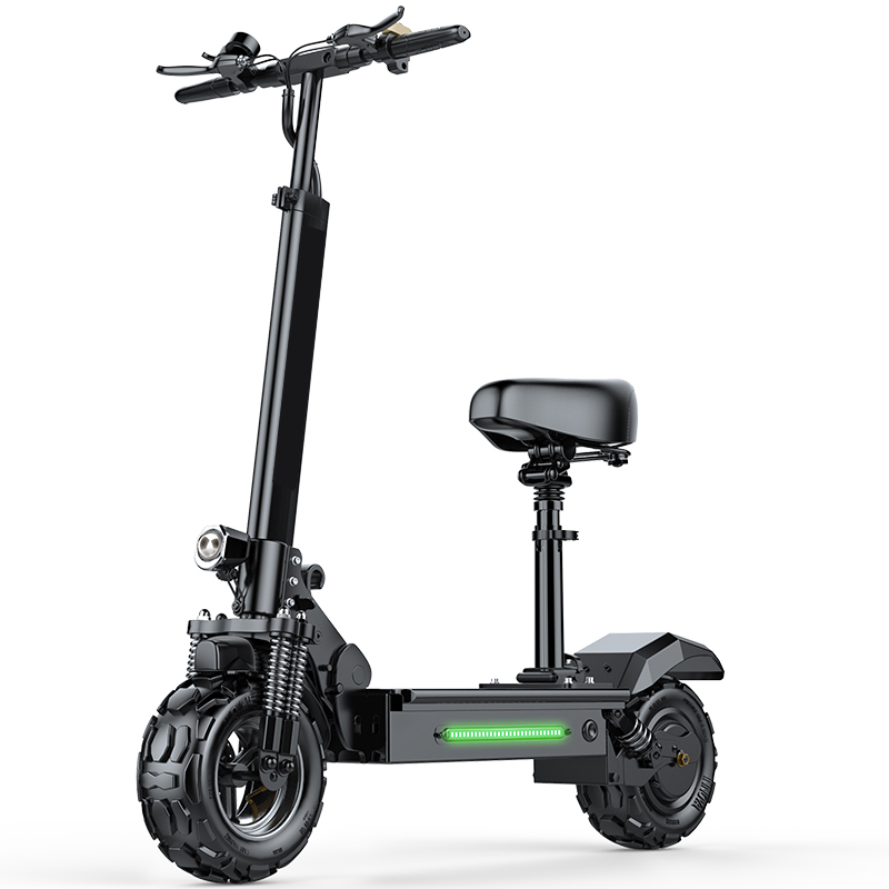 

500W Dual Motor Foldable Electric Scooter Adult 48V Large Battery Long Battery Life 120KM drop shipping, Black