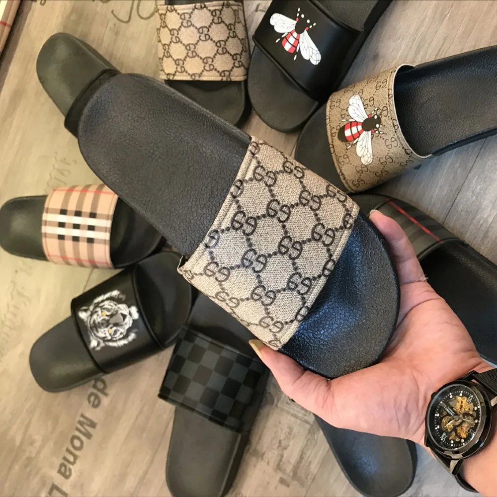 

New Style design slipper breathable cheap wholesale hot sale popular high quality men's slippers, Black