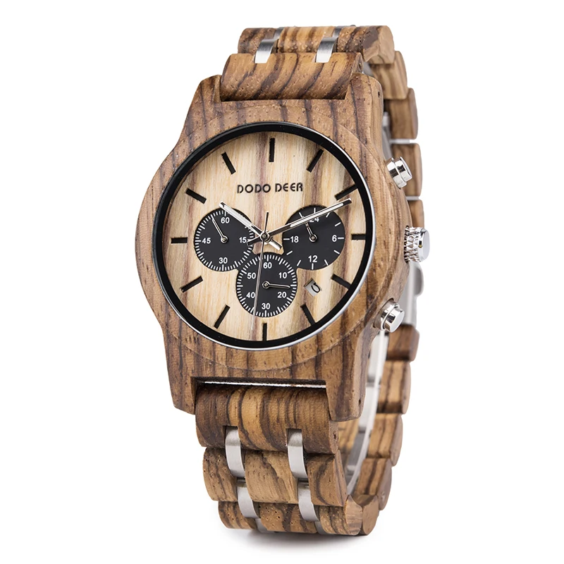 

Engraved Wood Watches Personalized Quartz Watch Men luxury sandalwood Wood watch for Men