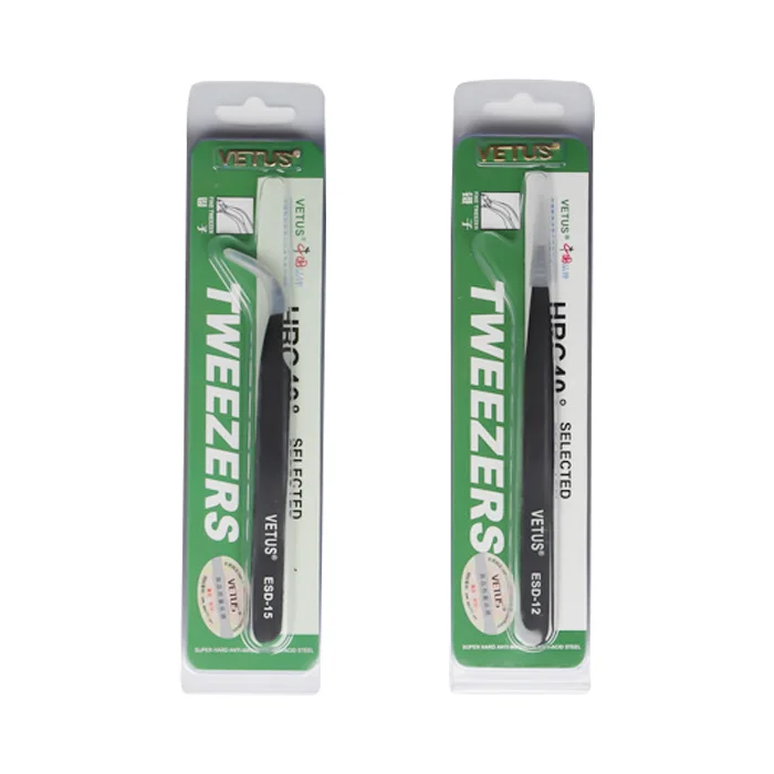 

High Quality Professional Stainless Steel Personalized Tweezers, Black