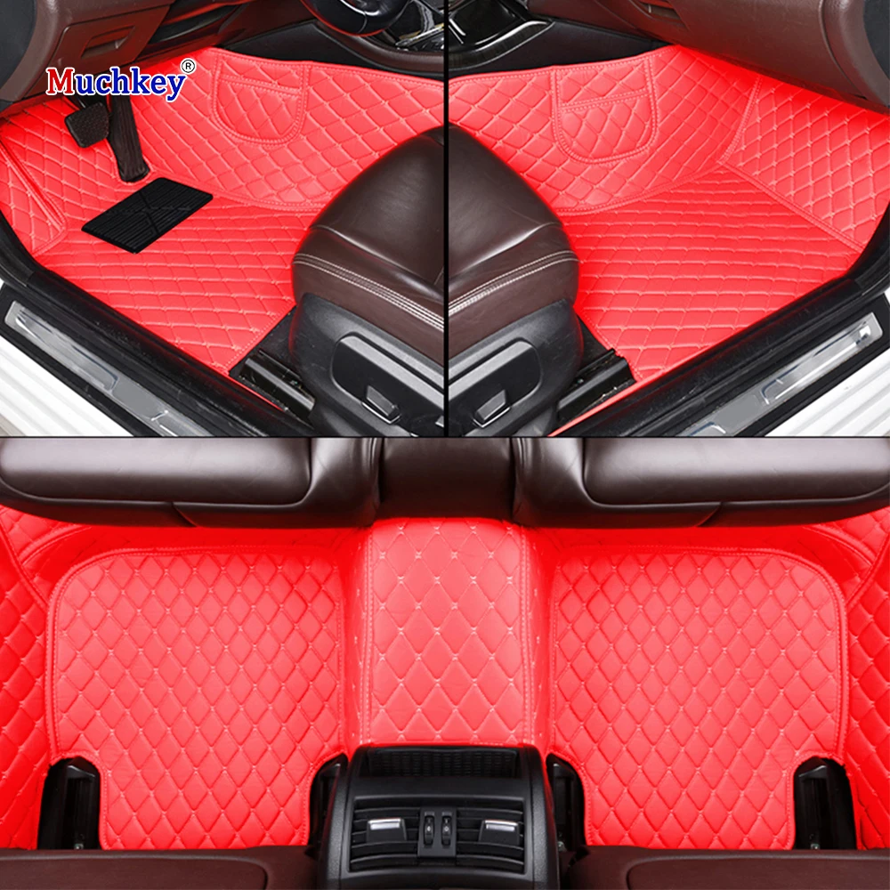 

Muchkey Hot Pressed 5D for Audi A5 Cabriolet 2010 2011 2012 2013 2014 2015 2016 Luxury Leather Car Floor Mats