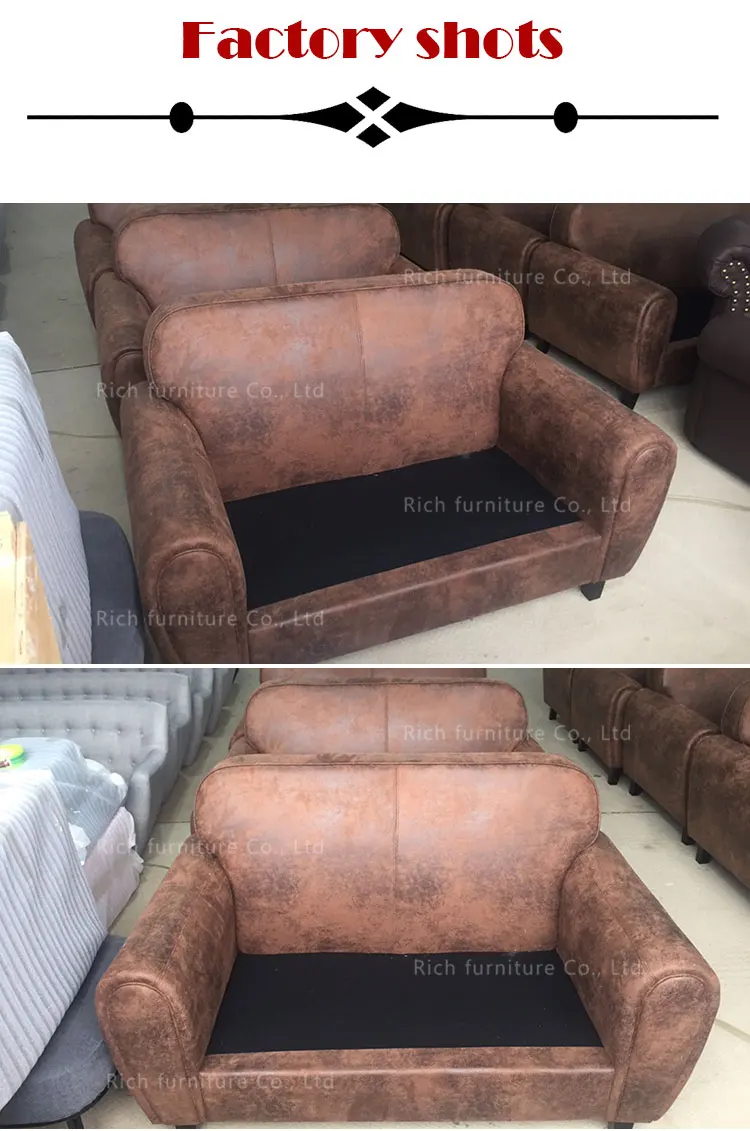 Modern Style Original Leather Sofa Set Faux Leather Sofa Set For Living