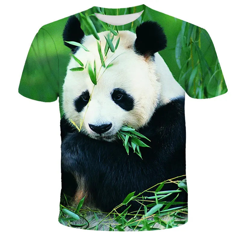 

Panda eating bamboo design 3D Sublimation T Shirts