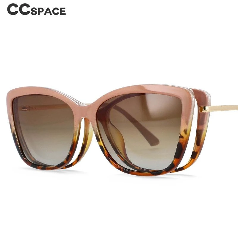 

54145 Retro Square Polarized Sunglasses Magnetic Clip Anti Blue Light Glasses Frames Women Fashion Computer Eyeglasses