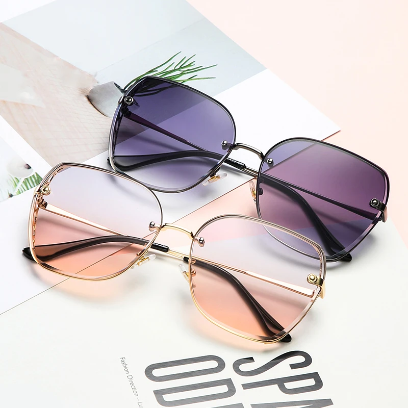 

Yiwu Wholesale Punk Sunglasses Women Metal Lentes de sol Polygon Tinted Sun Glasses River Lunettes-soleil, Custom colors