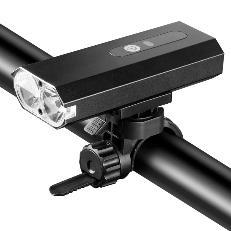 

Customized wholesale night riding USB rechargeable bicycle headlight bicycle front handle LED bicycle light 800 lumens, Black