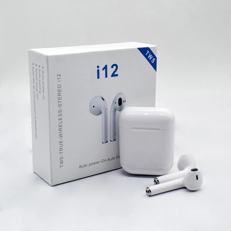 

High sounds quality airbuds ear buds pods headphones bluetooths sport wireless ear phone i12 inpods tws earbuds