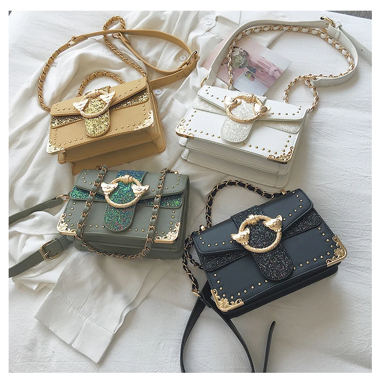 

2021 Bling Bling Purses Ladies Messenger Handbags Luxury Sequin Hand bags For Women