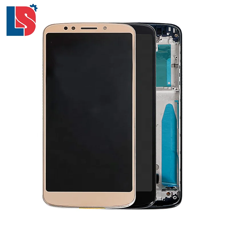 

5.7" Original For Motorola Moto G6 Play XT1922 LCD Display Touch Screen with Frame Digitizer, Black/white/gold